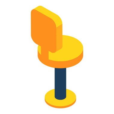 Masaüstü sandalye simgesi, biyometrik stil