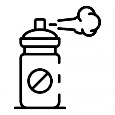 Hiçbir mite sprey simgesi, anahat tarzı