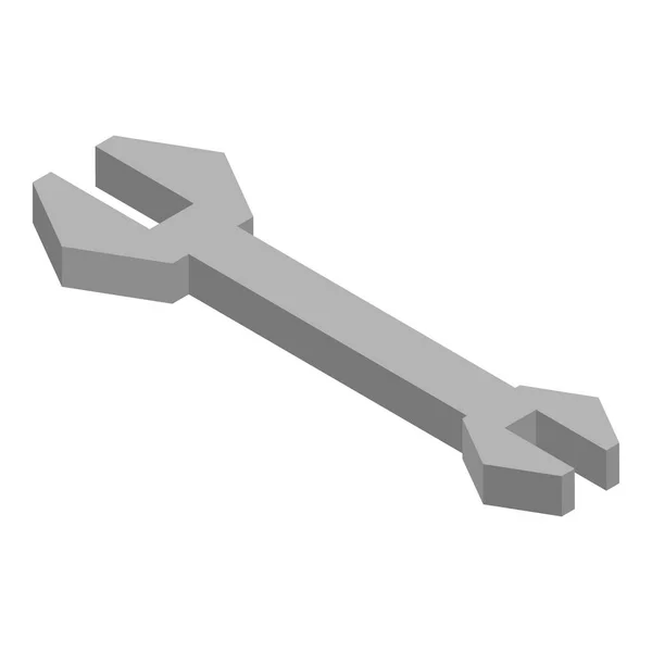Auto reparatie sleutel pictogram, isometrische stijl — Stockvector
