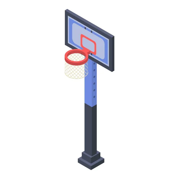 Icono de torre de baloncesto, estilo isométrico — Vector de stock