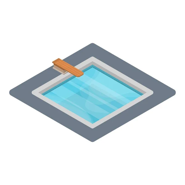 Home Pool icon, isometrische stijl — Stockvector