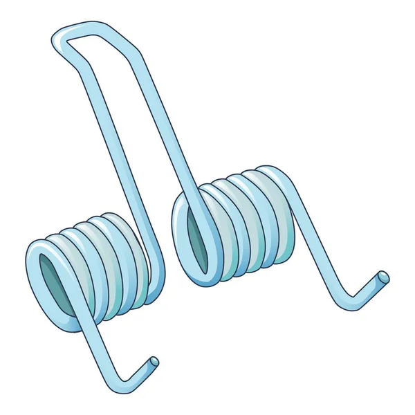 Icono de bobina de doble muelle, estilo de dibujos animados — Vector de stock