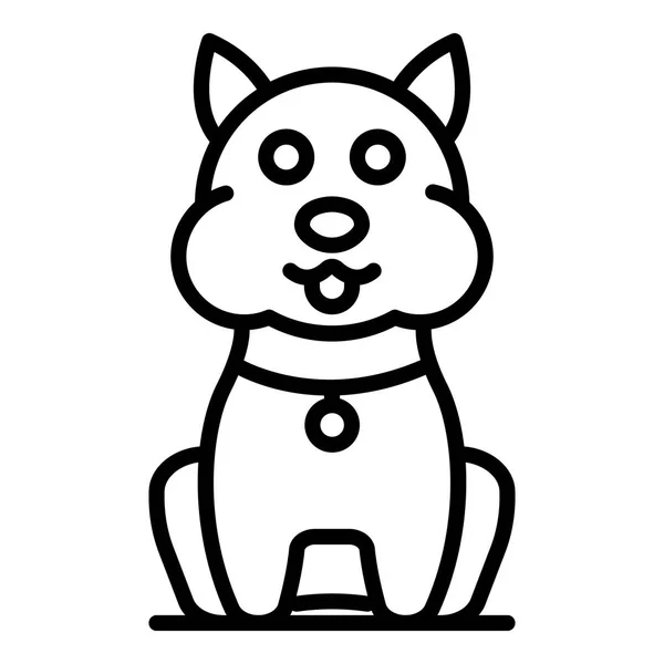 Mite no ícone do gato, estilo esboço —  Vetores de Stock