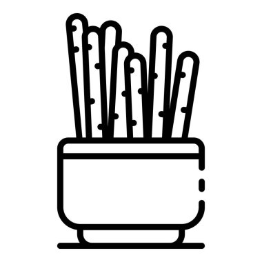 Ev bitki simgesi, anahat stili