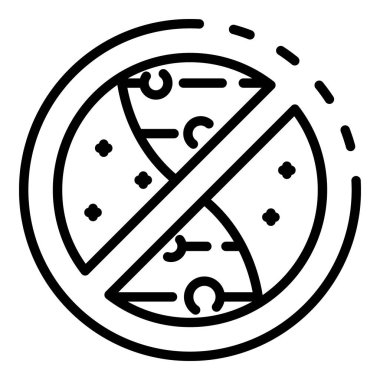 Hiçbir genetik deneme simgesi, anahat tarzı