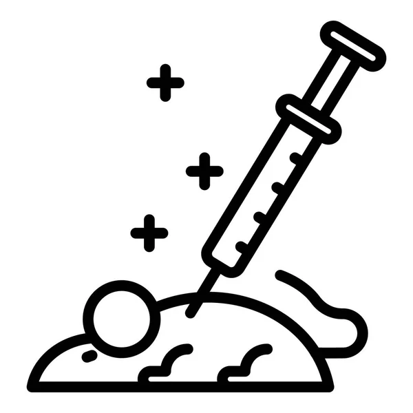 Laboratorium rat experiment pictogram, contour stijl — Stockvector