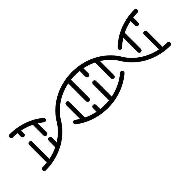 Ikona DNA, styl osnovy — Stockový vektor