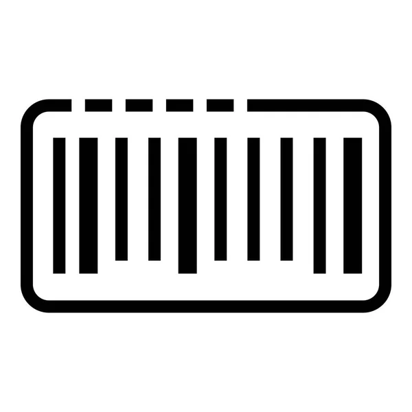 Ícone de código de barras, estilo esboço — Vetor de Stock