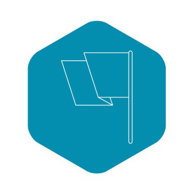 Bayrak simgesini, anahat stili