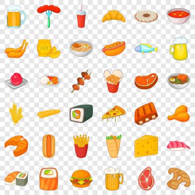 Ale Icons set, karikatür tarzı