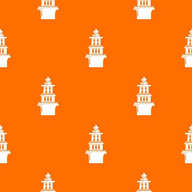 Deniz feneri desen vektör turuncu