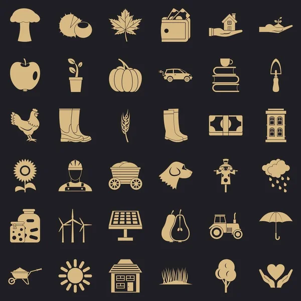 Conjunto de iconos de setas, estilo simple — Archivo Imágenes Vectoriales