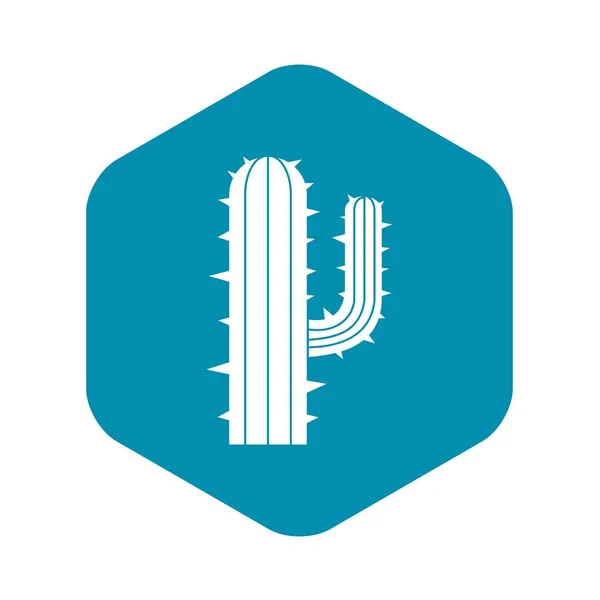 Mexický kaktus ikona, jednoduchý styl — Stockový vektor