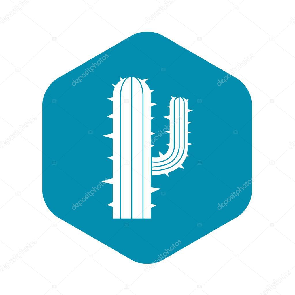 Mexican cactus icon, simple style