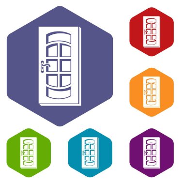 Kapı simgeleri vektör hexahedron