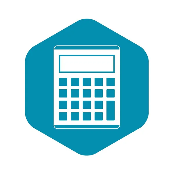 Escritório, ícone da calculadora eletrônica da escola —  Vetores de Stock