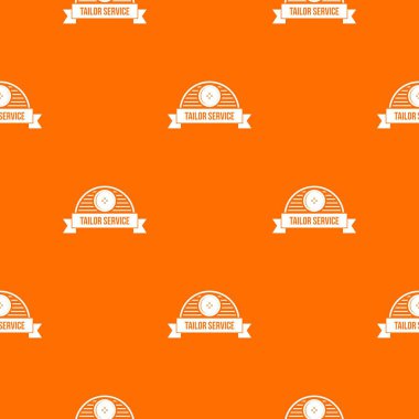 Terzi hizmet deseni vektör turuncu