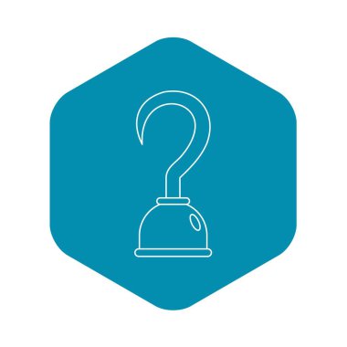 Kanca simgesi, anahat stili