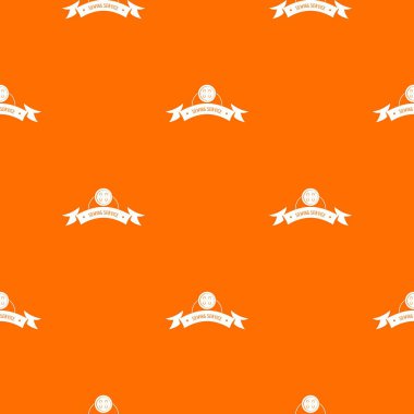 Giysi düğmesi yuvarlak desen vektör turuncu