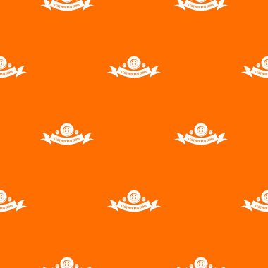 Giysi düğmesi kumaş desen vektör turuncu