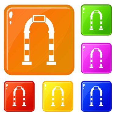 Kemer simgeler vektör renk ayarla