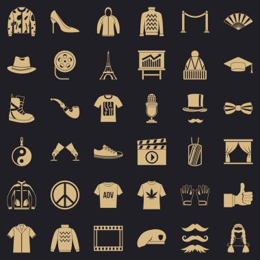 Görüntü Icons set, basit tarzı