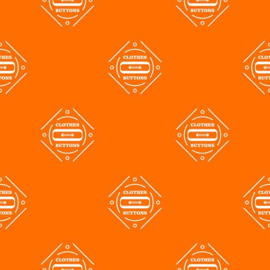 Giysi düğmesi plastik desen vektör turuncu
