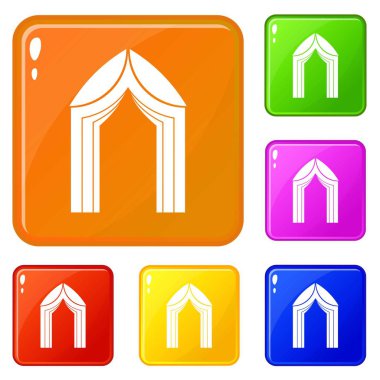 Kemer simgeler vektör renk ayarla