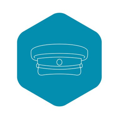 Askeri şapka kutsal kişilerin resmi, anahat stili