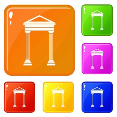 Kemer simgeler vektör renk ayarla