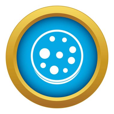 Dilim salam simgesi mavi vektör izole