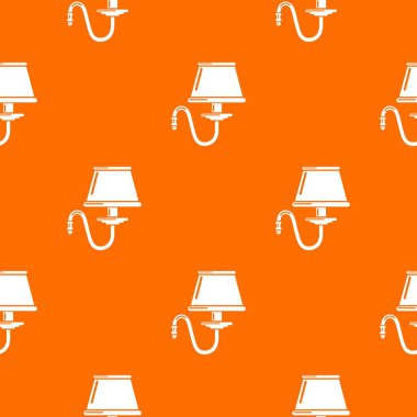 Köşeli ayraç deseni vektör turuncu