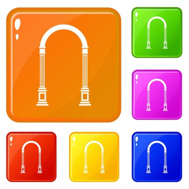 Kemer simgeler vektör renk ayarla