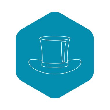 İpek şapka kutsal kişilerin resmi, anahat stili