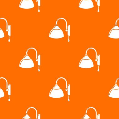 Duvar lambası desen vektör turuncu