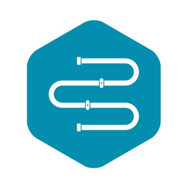 Isıtılmış havlu tırabzanı simgesi, basit biçim