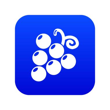 Üzüm simgesi mavi vektör