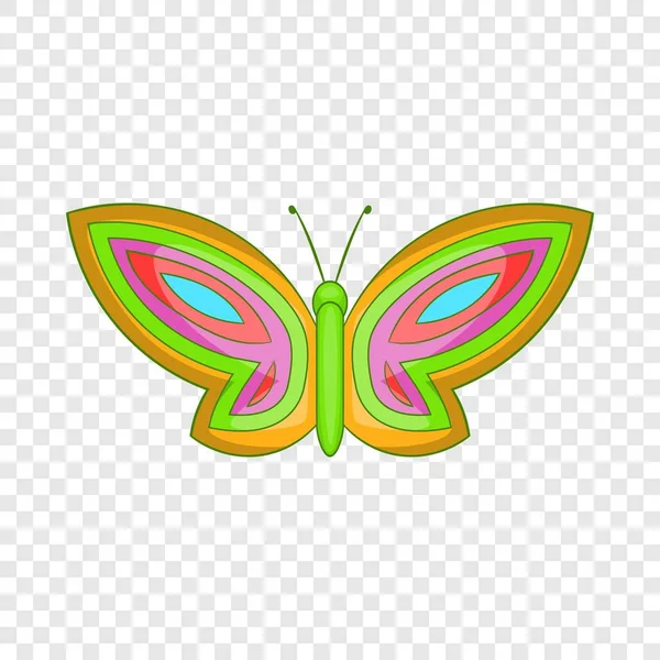 Belle icône papillon, style dessin animé — Image vectorielle