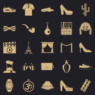 Tasarımcı Icons set, basit tarzı