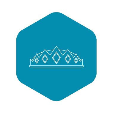 Küçük taç simge, anahat stili