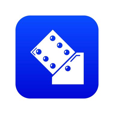 Zar simgesi mavi vektör