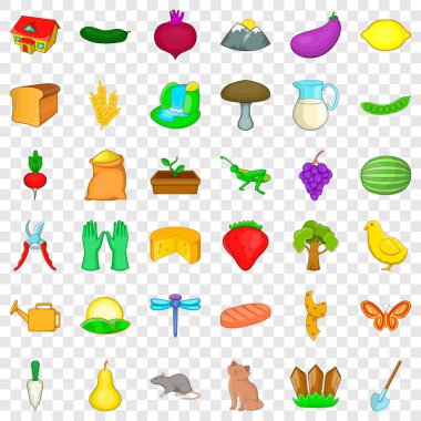 Ülke simgeleri ayarla, tarzı çizgi film