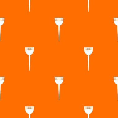 Saç fırçası desen vektör turuncu