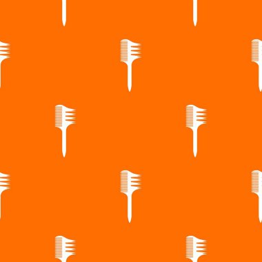 İki taraflı tarak desen vektör turuncu
