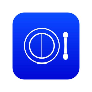 Aplikatör simgesi dijital mavi ile gölge kiti