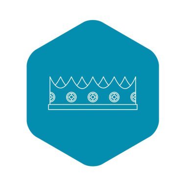 Küçük taç simgesi, anahat stili