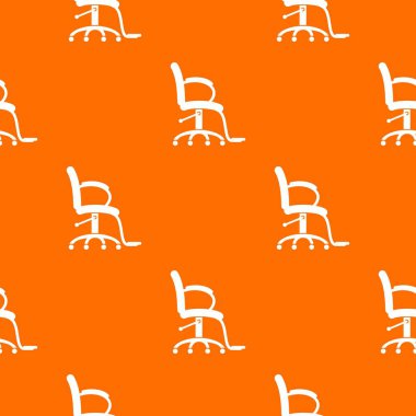 Salon sandalye desen vektör turuncu