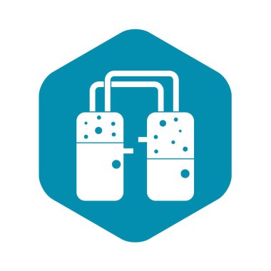 Tüpler simgesi, basit tarzı bağlı konteyner