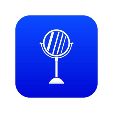 Makyaj ayna simgesi dijital mavi