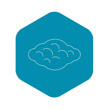 Kıvırcık bulut simgesi, anahat stili